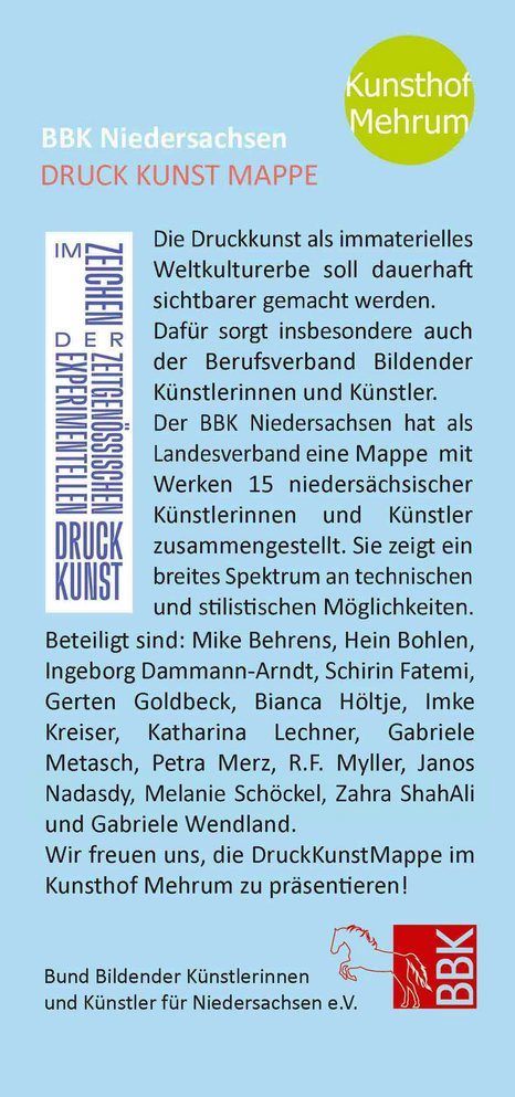 Druckkunstmappe im Kunsthof Mehrum